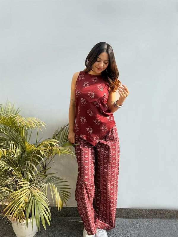 Stylish Printed Rayon Co-Ord Set