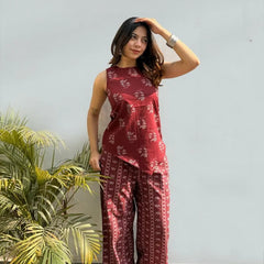 Stylish Printed Rayon Co-Ord Set