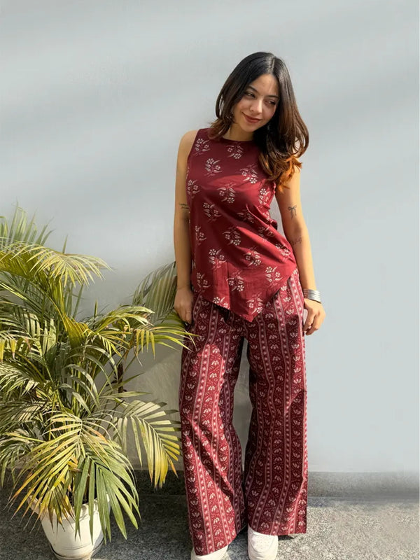 Stylish Printed Rayon Co-Ord Set