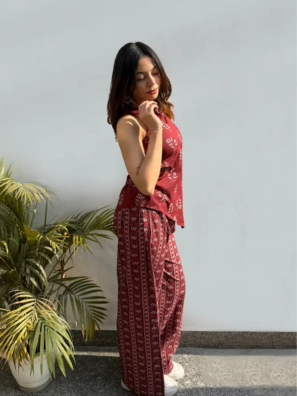 Stylish Printed Rayon Co-Ord Set