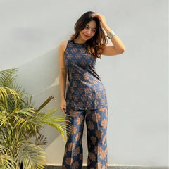 Women's Ajrakh Print Rayon Co-Ord Set