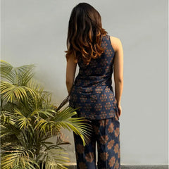 Women's Ajrakh Print Rayon Co-Ord Set