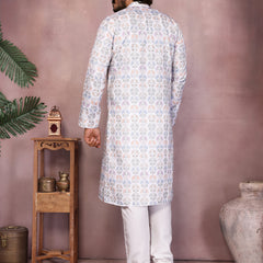 Men’s Heavy Cotton Printed Kurta Pyjama Set