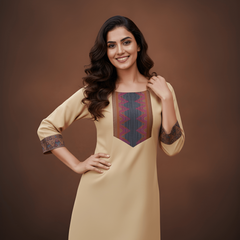 Stylish Women’s Cotton Jacquard Kurti Top
