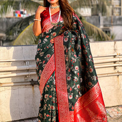 Premium Banarasi Soft Silk Saree With Blouse Piece