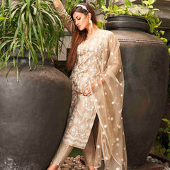 Premium Silk Blend Ethnic Suit Set With Net Dupatta