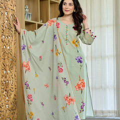Women's Maslin Printed Dupatta Set