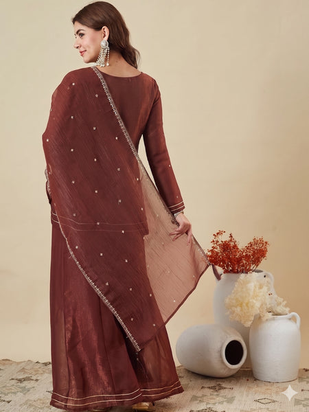 Silk Kurta Set With Silk Dupatta