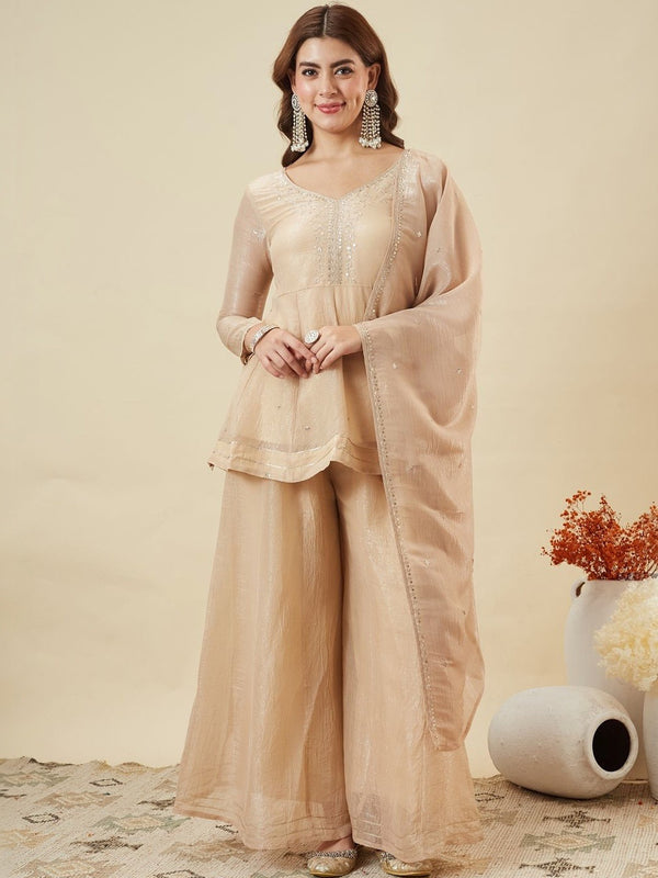 Silk Kurta Set With Silk Dupatta