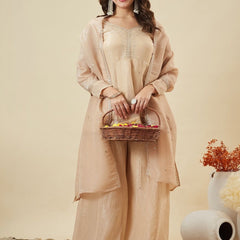 Silk Kurta Set With Silk Dupatta