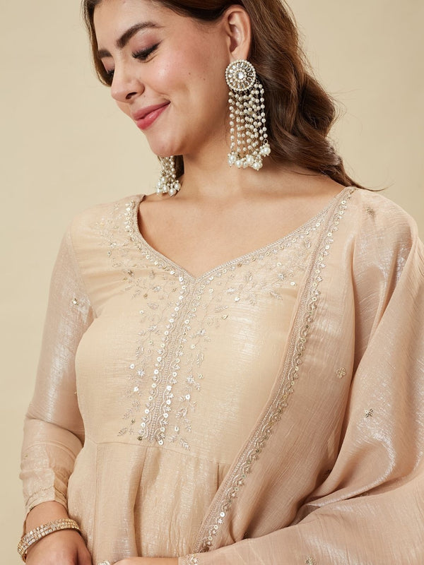 Silk Kurta Set With Silk Dupatta