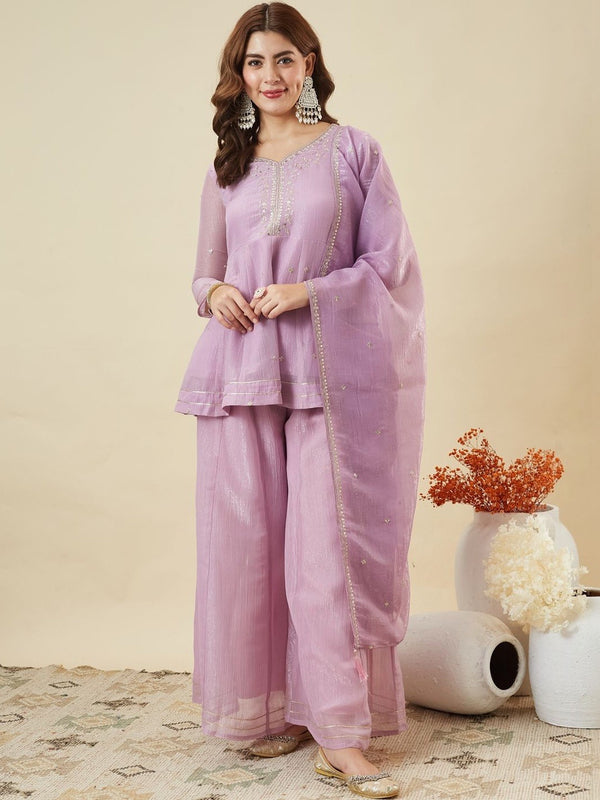 Silk Kurta Set With Silk Dupatta