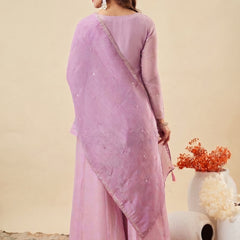 Silk Kurta Set With Silk Dupatta