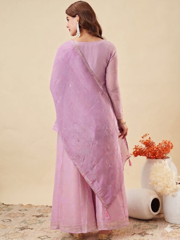 Silk Kurta Set With Silk Dupatta