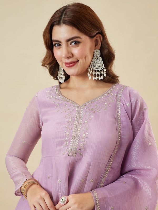 Silk Kurta Set With Silk Dupatta