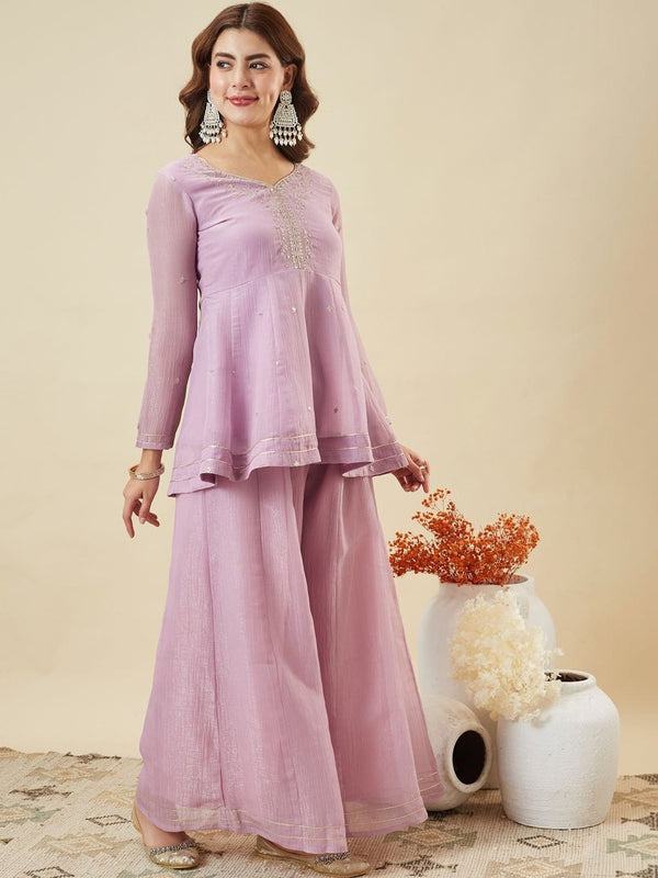 Silk Kurta Set With Silk Dupatta