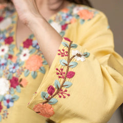 Women's French Crepe Embroidered Co-Ord Set