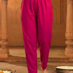 Women's viscose Silk Embroidered Flared Kurta with Pant and Dupatta