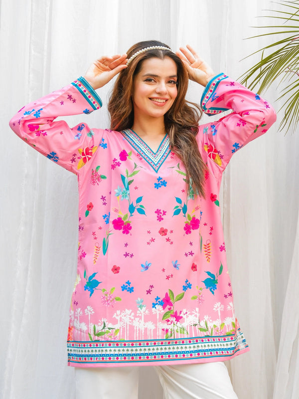 Women A-Line Rayon Co-ord Set with Digital Print