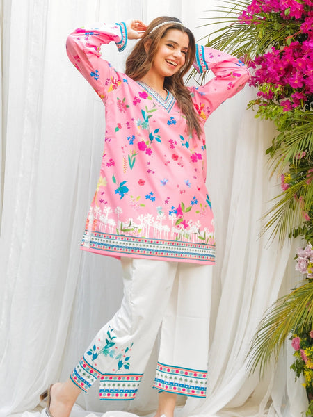 Women A-Line Rayon Co-ord Set with Digital Print
