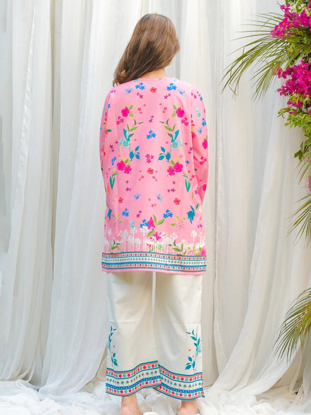 Women A-Line Rayon Co-ord Set with Digital Print