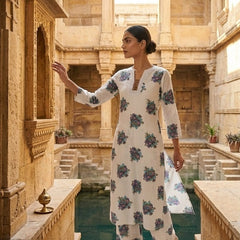 Women's Cotton Straight Kurta Pant Set