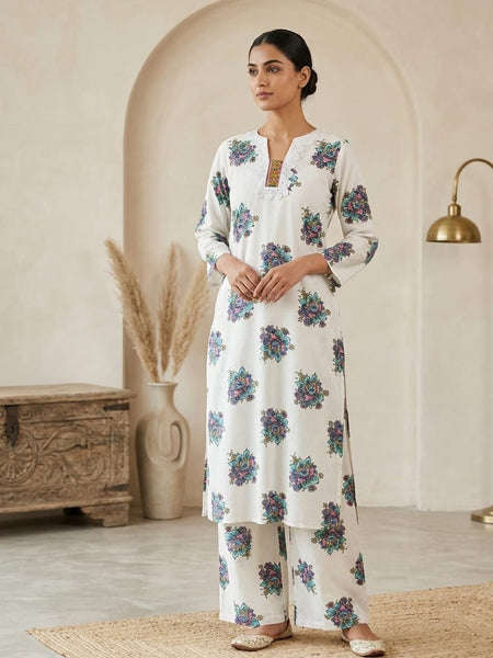 Women's Cotton Straight Kurta Pant Set