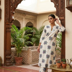 Women's Cotton Straight Kurta Pant Set