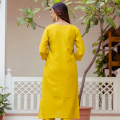 Women's Viscose Gadhwal Embroidered Beads Kurta with Bottom & Jacquard Tabby Organza Dupatta Set