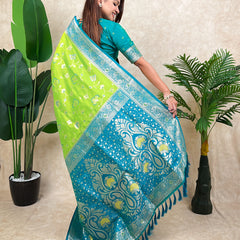 Premium Banarasi Soft Silk Saree With Blouse Piece