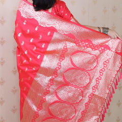 Banarasi Silk Blend Saree with Blouse Piece