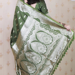 Banarasi Silk Blend Saree with Blouse Piece