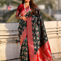 Premium Banarasi Soft Silk Saree With Blouse Piece