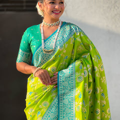 Premium Banarasi Soft Silk Saree With Blouse Piece