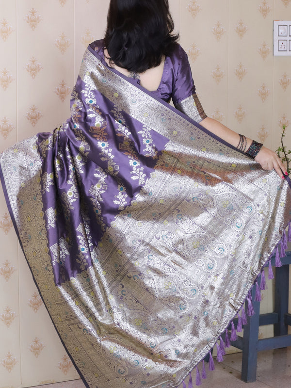 Premium Banarasi Soft Silk Saree with Blouse Piece