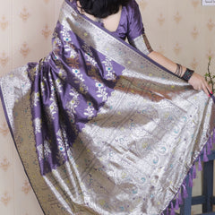 Premium Banarasi Soft Silk Saree with Blouse Piece