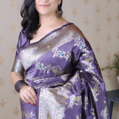 Premium Banarasi Soft Silk Saree with Blouse Piece