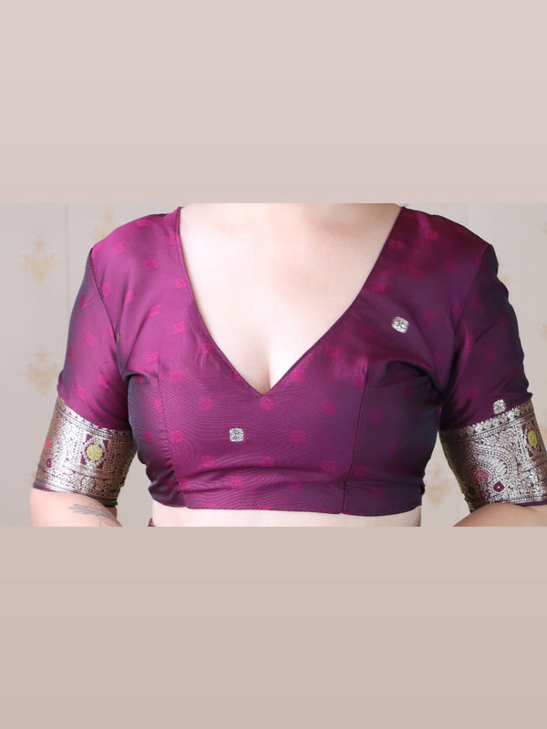 Premium Banarasi Soft Silk Saree with Blouse Piece