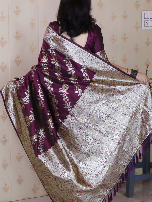 Premium Banarasi Soft Silk Saree with Blouse Piece