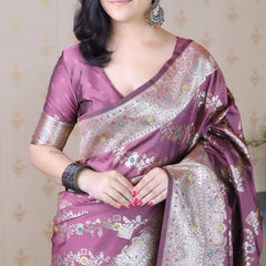 Premium Banarasi Soft Silk Saree with Blouse Piece