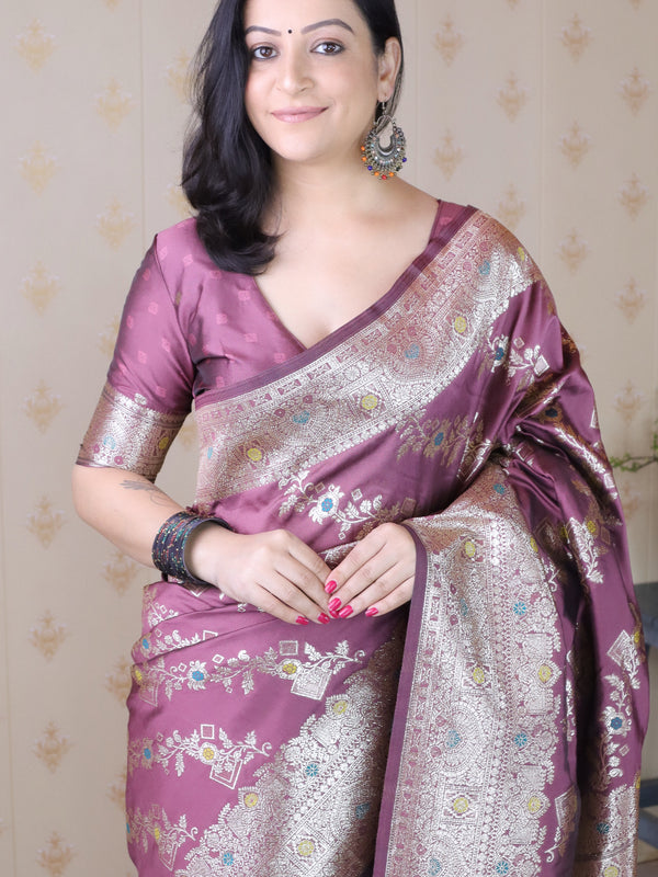 Premium Banarasi Soft Silk Saree with Blouse Piece