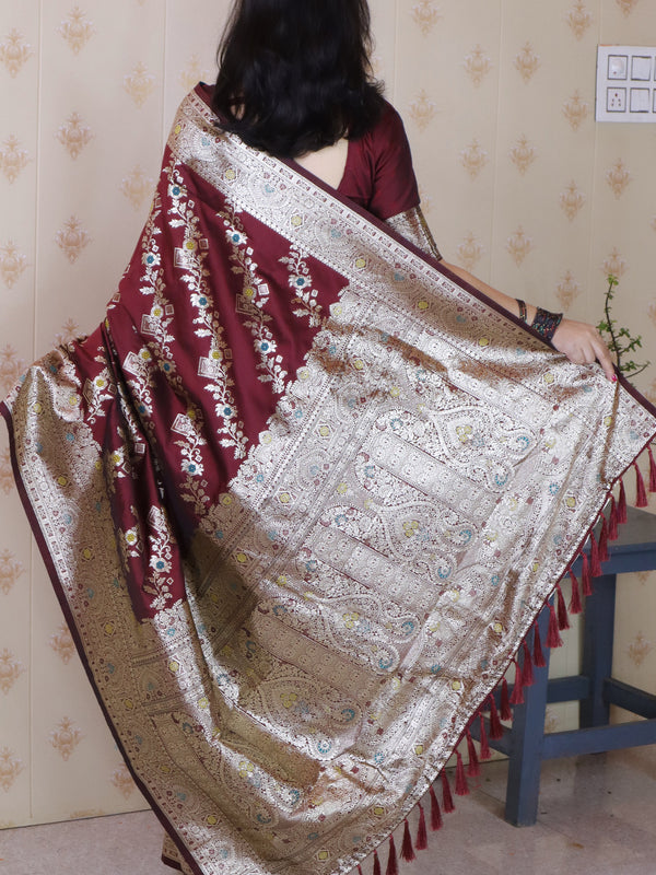 Premium Banarasi Soft Silk Saree with Blouse Piece