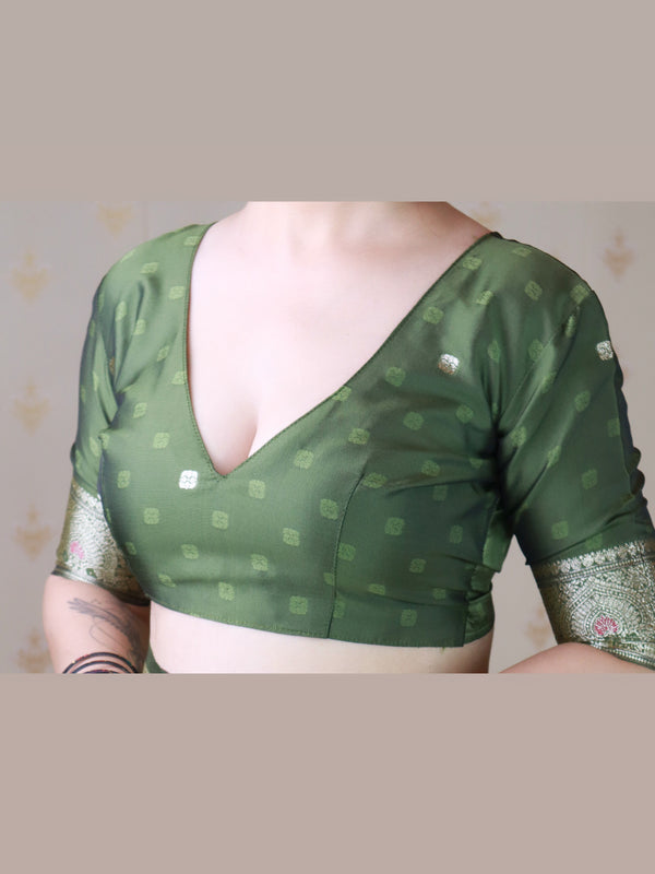 Premium Banarasi Soft Silk Saree with Blouse Piece