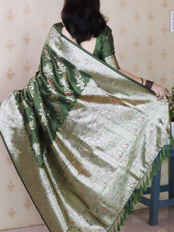 Premium Banarasi Soft Silk Saree with Blouse Piece