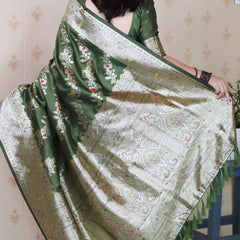 Premium Banarasi Soft Silk Saree with Blouse Piece