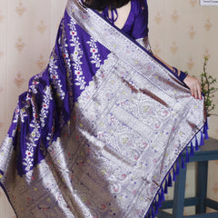 Premium Banarasi Soft Silk Saree with Blouse Piece