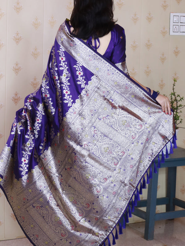 Premium Banarasi Soft Silk Saree with Blouse Piece