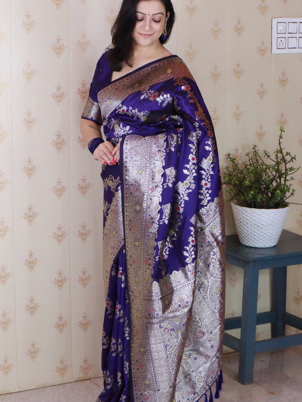 Premium Banarasi Soft Silk Saree with Blouse Piece