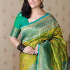 Premium Banarasi Soft Silk Saree with Blouse Piece