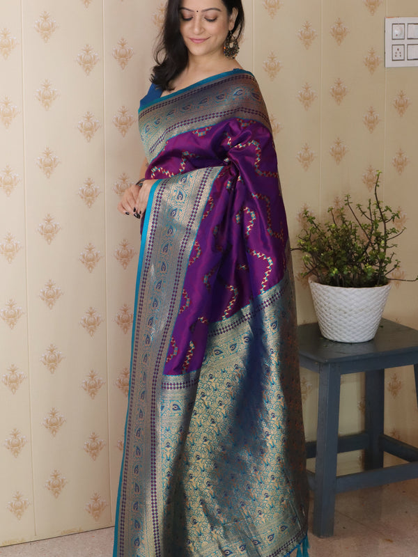 Premium Banarasi Soft Silk Saree with Blouse Piece